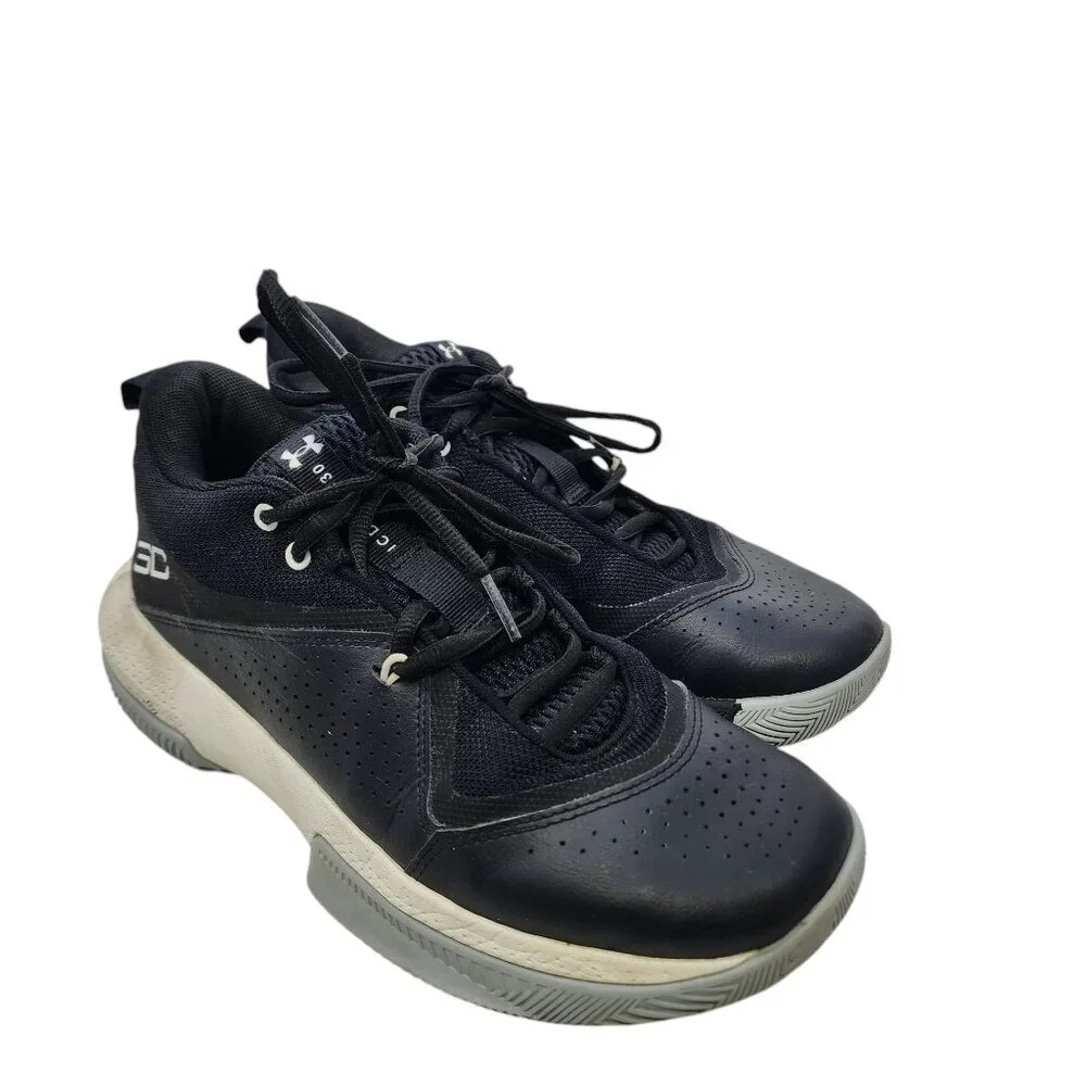 Under Armour Sc 3zer0 IV Basketball Shoes Unisex Mid-Top Black‎ Youth Size 7